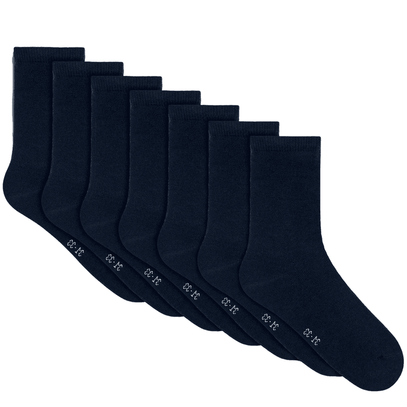 Name It Nknsock 7-pack sokker til baby og barn, Dark Sapphir