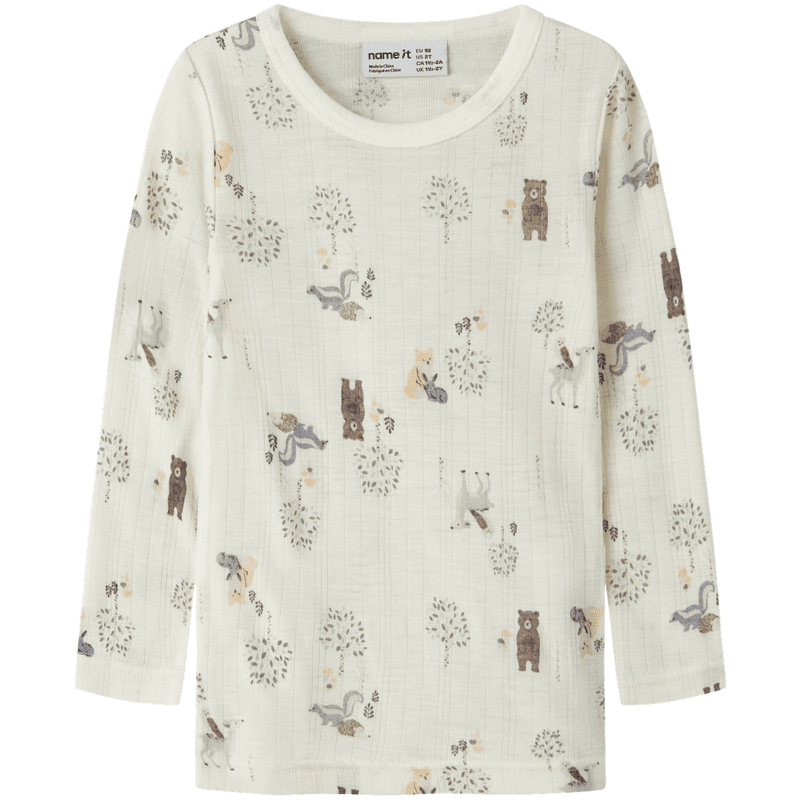 Name It Nmmwang genser i ull småbarn, Snow White/Forest