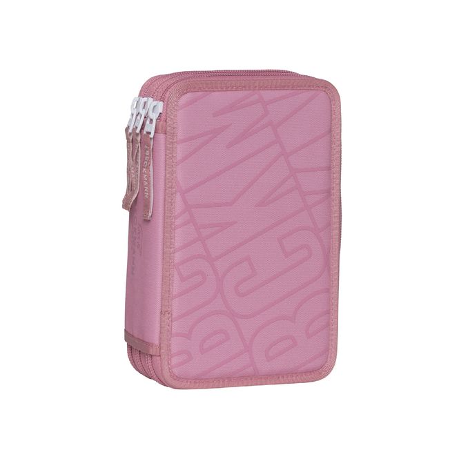 Hovedbilde Beckmann Sport trippelt pennal med innhold, Pink