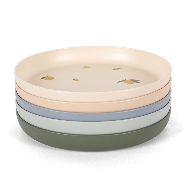 Hovedbilde Konges Sløjd 5 pack tallerken, Lemon Mix