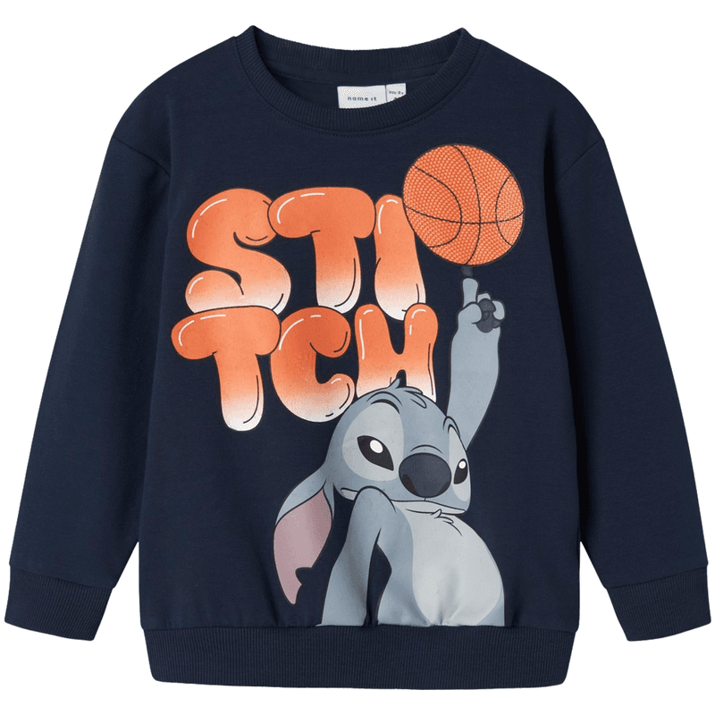 Name It Nmmant Stitch sweatshirt til småbarn, Navy Blazer
