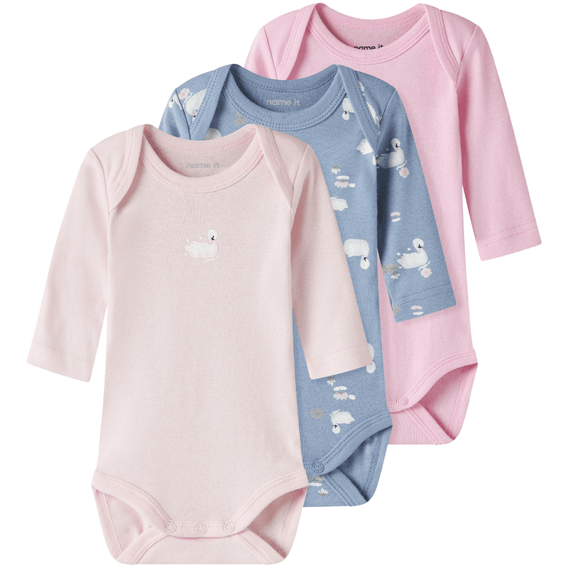 Name It Nbfbody Swan 3-pack body, Endless Sky