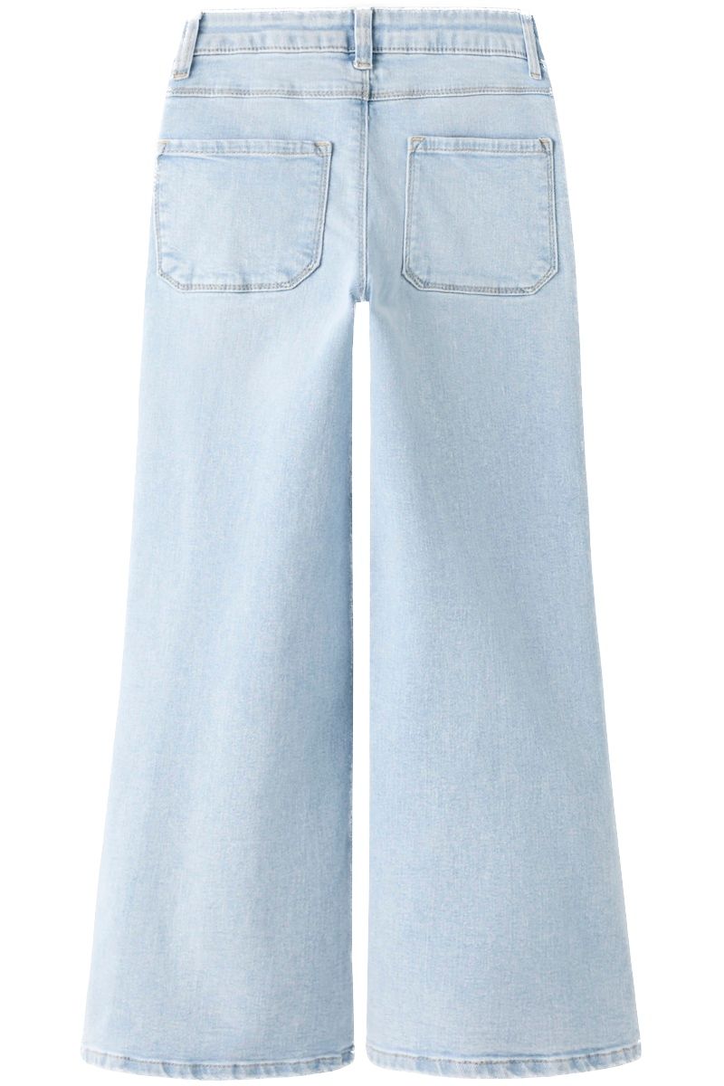 Name It Nkfpolly X-Wide jeans til barn, Light Blue Denim