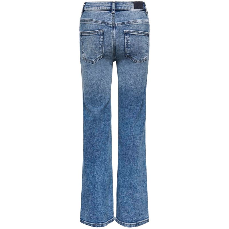 Kids Only Kogjuicy Rhs Wide-fit jeans, Medium Blue Denim