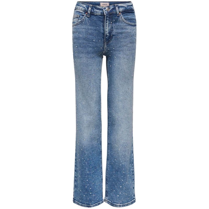 Kids Only Kogjuicy Rhs Wide-fit jeans, Medium Blue Denim