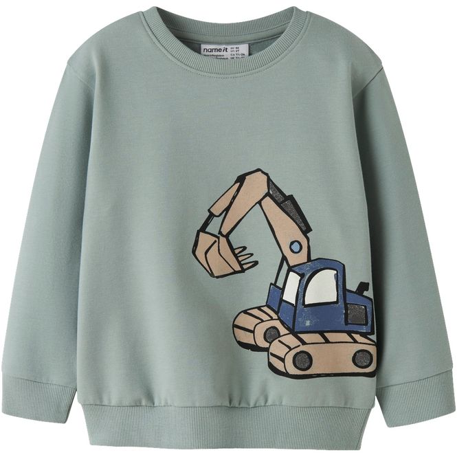Hovedbilde Name It Nmmkark sweatshirt til småbarn, Green ...