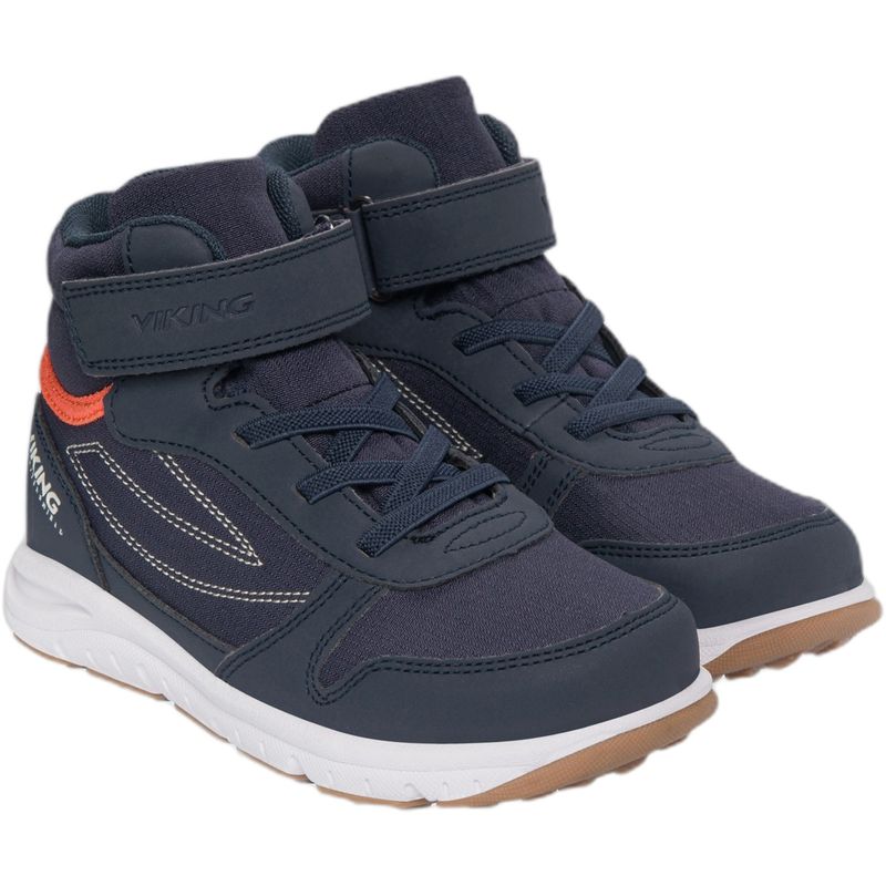 Viking Hovet Mid WP 1V overgangssko til barn, Navy/Orange