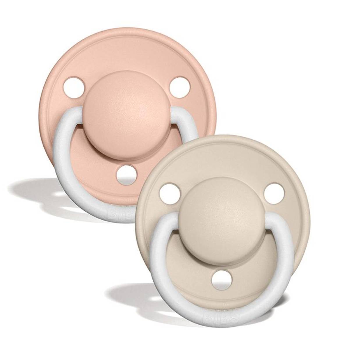 Bibs 2 pack de lux night silikon smokker, Blush/Vanilla DressMyKid AS