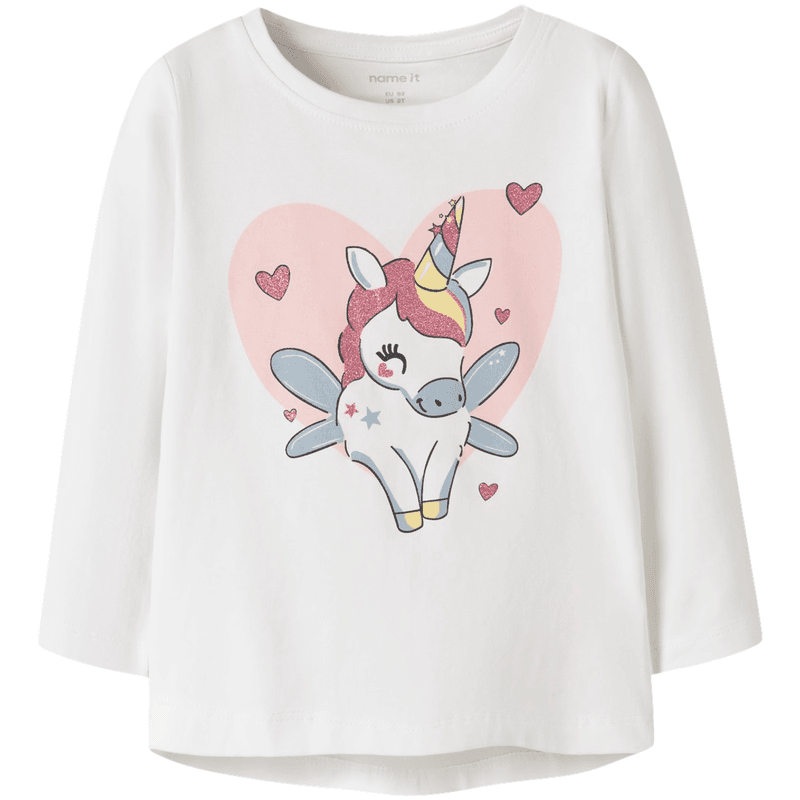 Name It Nmfvix genser til småbarn, Bright White