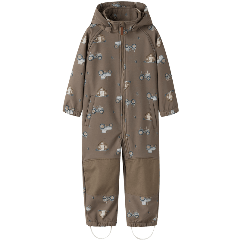 Name It Nmmalfa08 softshelldress til småbarn, Walnut