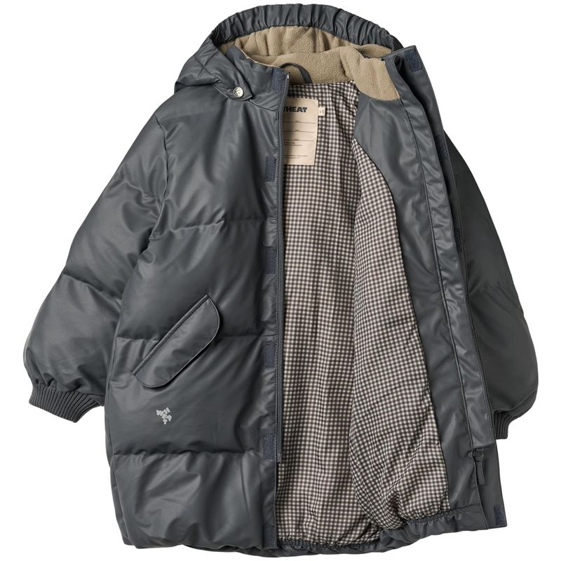 Wheat Coast PU boblejakke til barn, Greyblue
