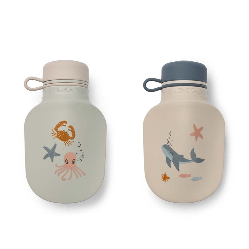 Liewood Lizzie 2-pack smoothieposer, Sea creature/Sandy