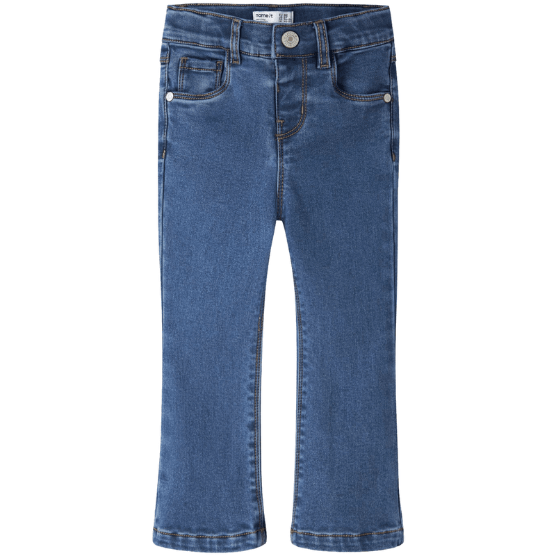 Name It Nmfsalli bootcut-jeans m/fleece, Medium Blue Denim