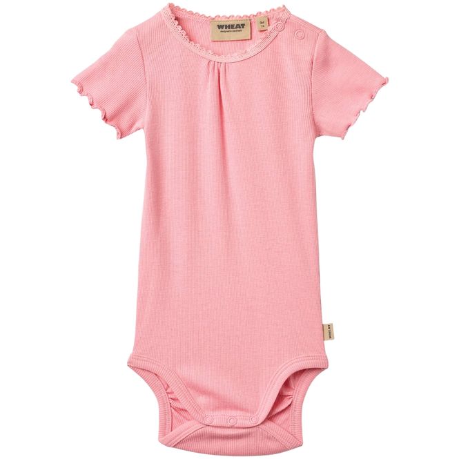 Hovedbilde Wheat Edna rib kortermet body, Bubblegum