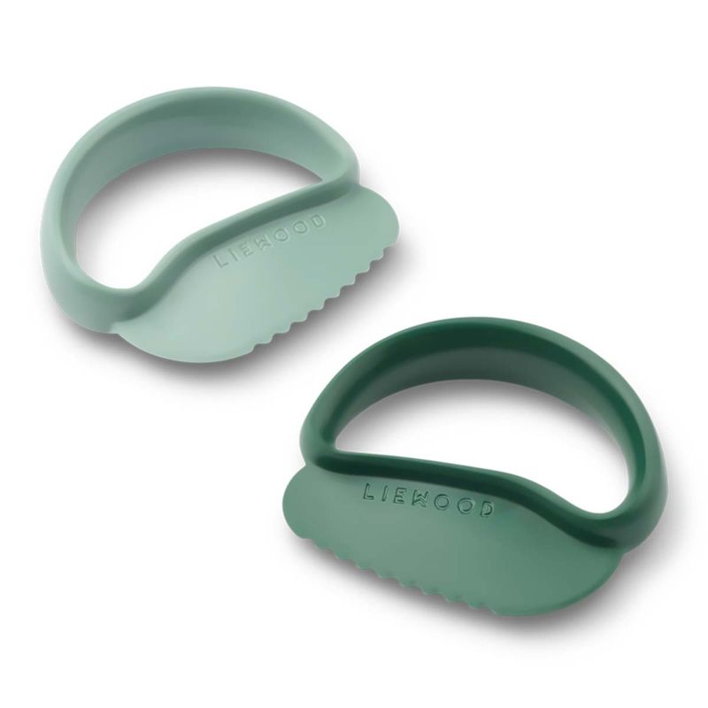 Liewood Riven 2-pack matkniver, Peppermint/Garden green