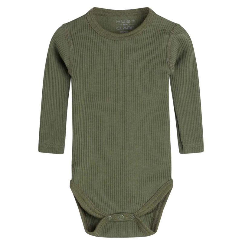 Hust & Claire Berry ribb body i ull/lyocell, olivine