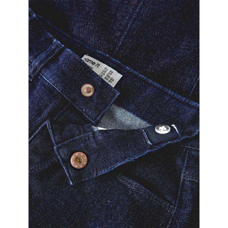 Name It Nmfliv denim skjørt til småbarn, Dark Blue Denim