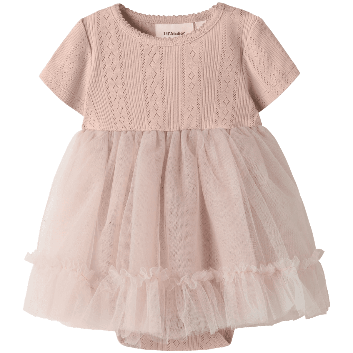 Lil' Atelier Nbffanella kjolebody, Peach Whip