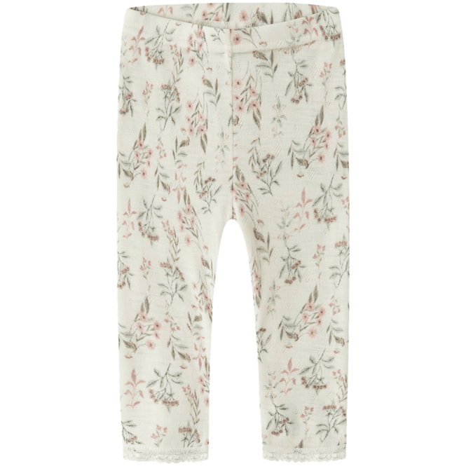 Hovedbilde Name It Nbfwang leggings i ull til baby, Snow ...