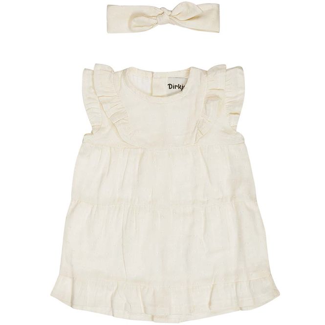 Hovedbilde Dirkje 2-piece kjole-sett til småbarn, Off-white