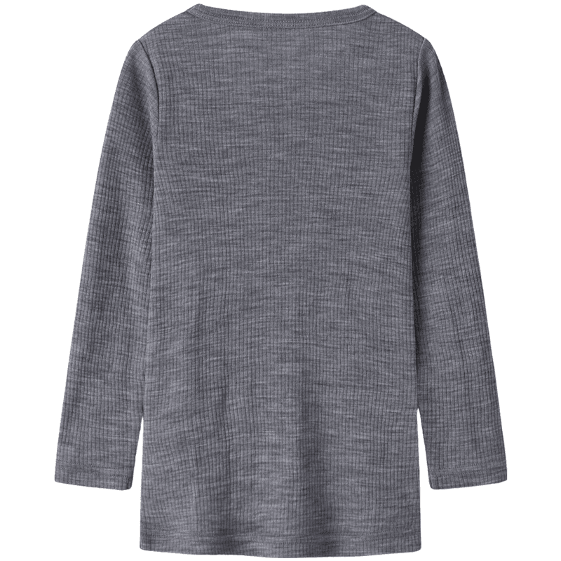 Name It Nmnwax Rib genser i ull småbarn, Folkstone Gray