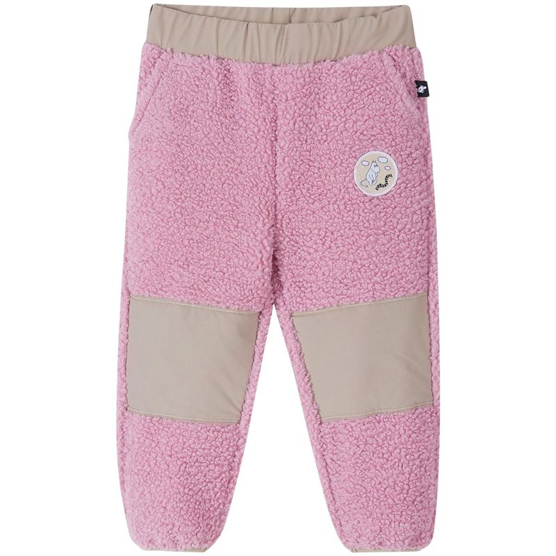 Reima Moomin Lustig fleecebukse til småbarn, Grey Pink