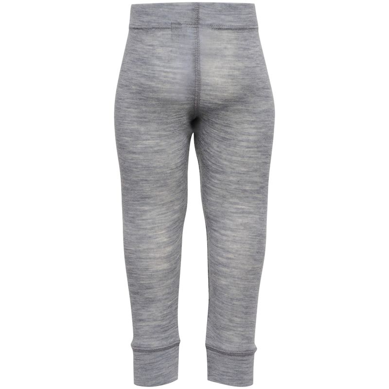 Hummel Hmlmini leggings i ull til baby, Grey Melange