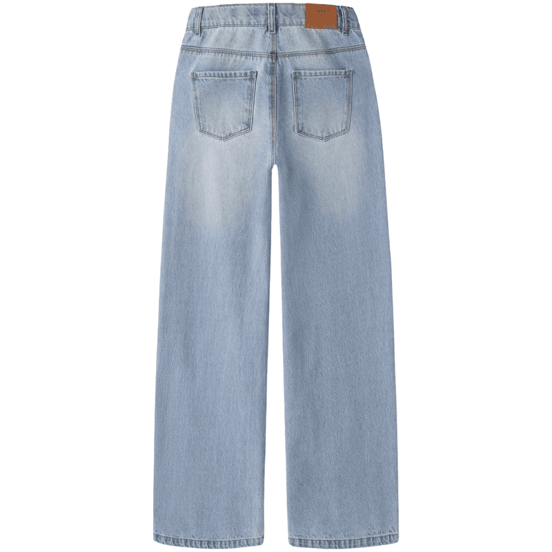 Name It Nkfbella wide jeans til barn, Light Blue Denim