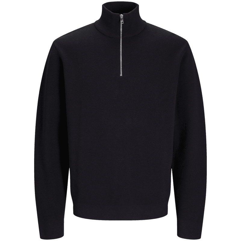 Jack and Jones Junior blamilano half-zip genser, Black