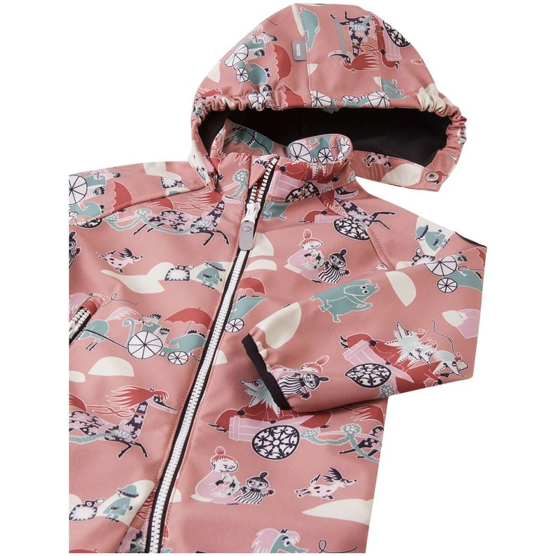 Reima Moomin Mjosa softshelldress, Rose Blush