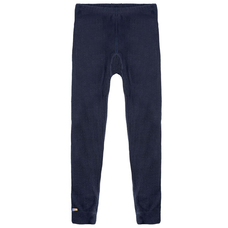 Joha ribb leggings i merinoull, navy