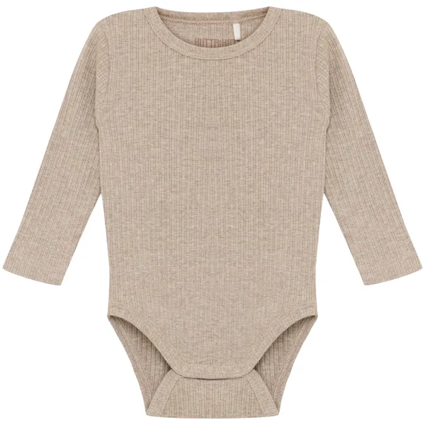 Hovedbilde HUTTEliHUT Rib body, White Pepper Melange