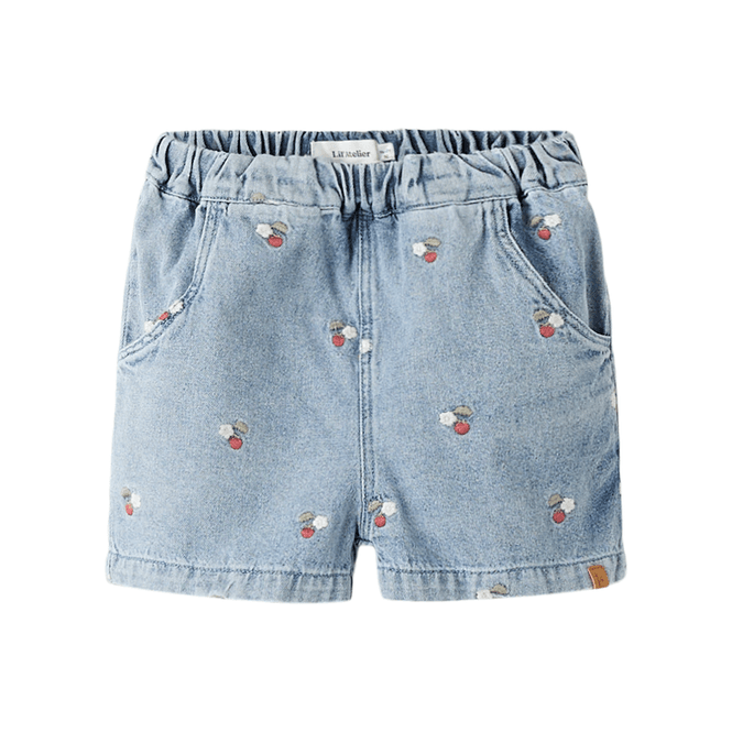 Hovedbilde Lil' Atelier Nmffunda denim shorts til småbarn, ...