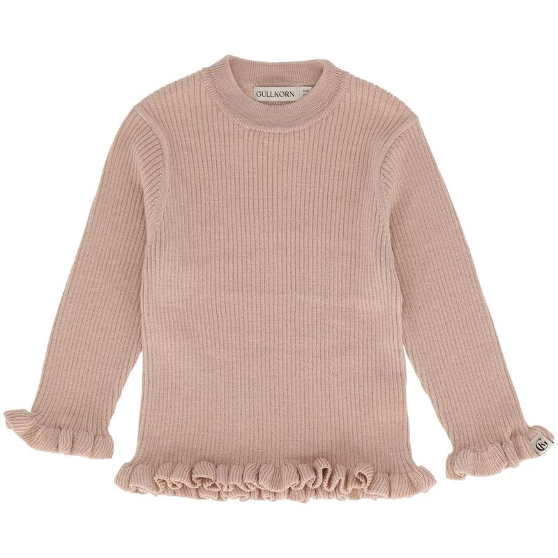Gullkorn Sodali genser i ull til barn, Mørk Beige