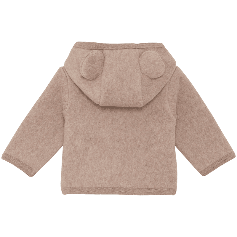 Huttelihut jakke i bomullsfleece, Savannah Melange
