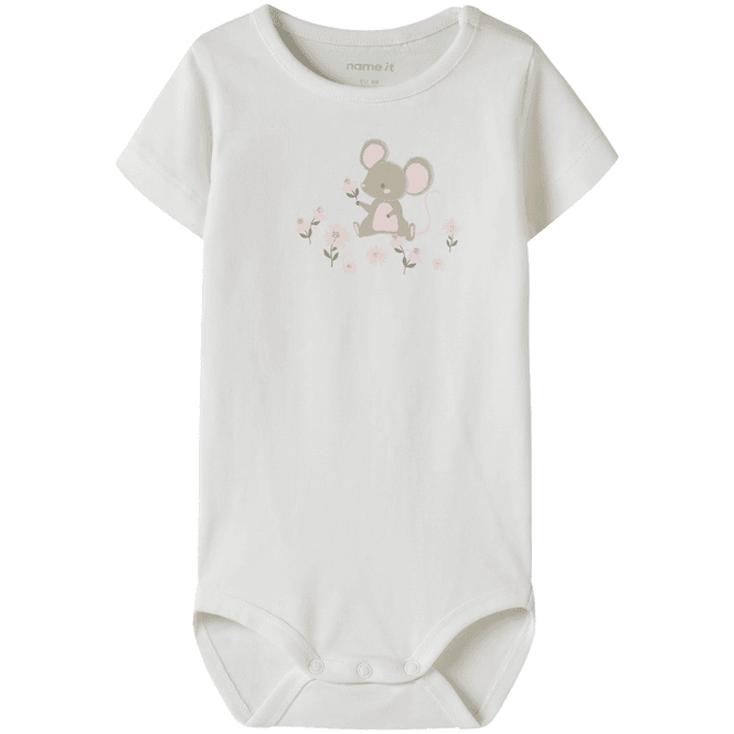 Hovedbilde Name It Nbfjansine kortermet body, Cloud Dancer