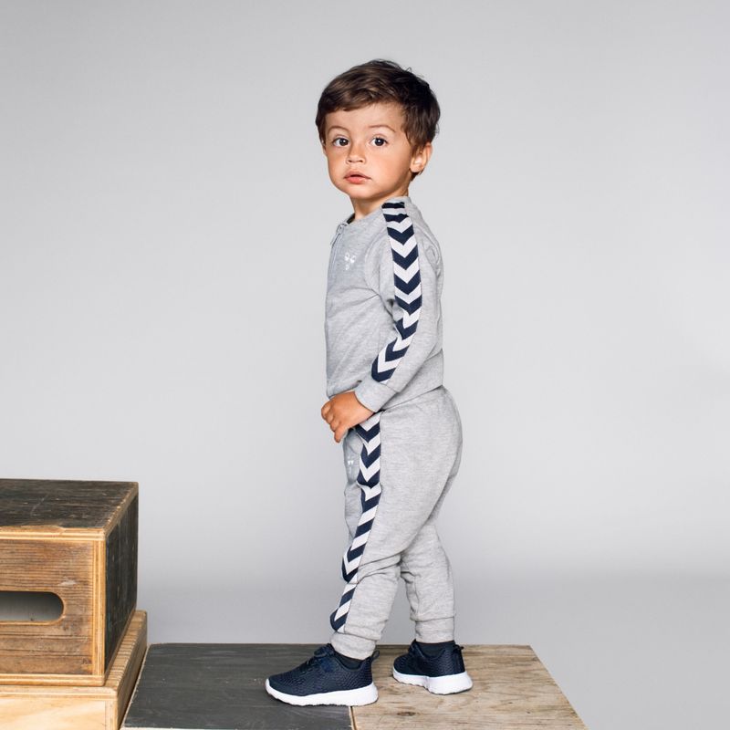 Hummel Bille joggedress sett til barn, grey melange