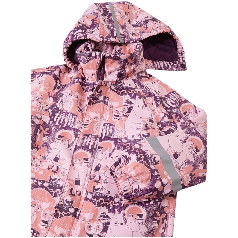 Reima Moomin Rapakko regndress til småbarn, Pale Rose