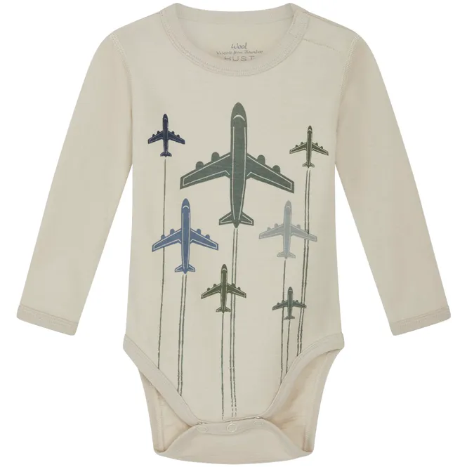Hovedbilde Hust & Claire Baloo body ull/bambus fly, French ...