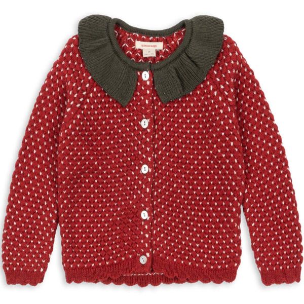 Hovedbilde Konges Sløjd Strawberry cardigan i ull, Barbados ...