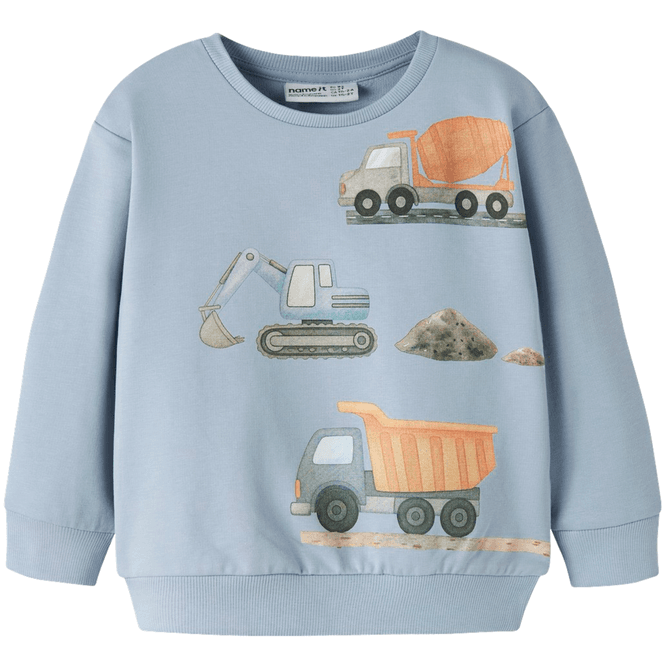 Hovedbilde Name It Nmmjaso sweatshirt til småbarn, Blue Fog