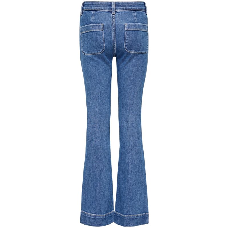Kids Only Kogmadison flared-fit jeans, Light Blue Denim