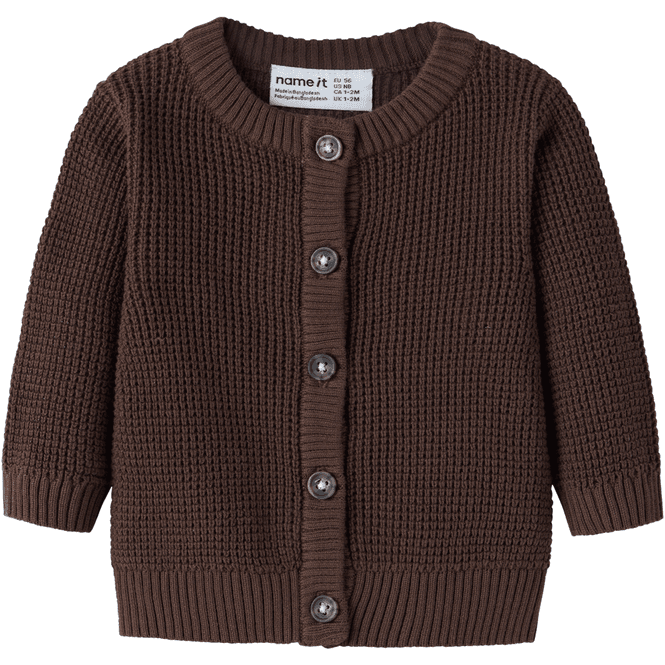 Hovedbilde Name It Nbnbubba cardigan til baby, French Roast