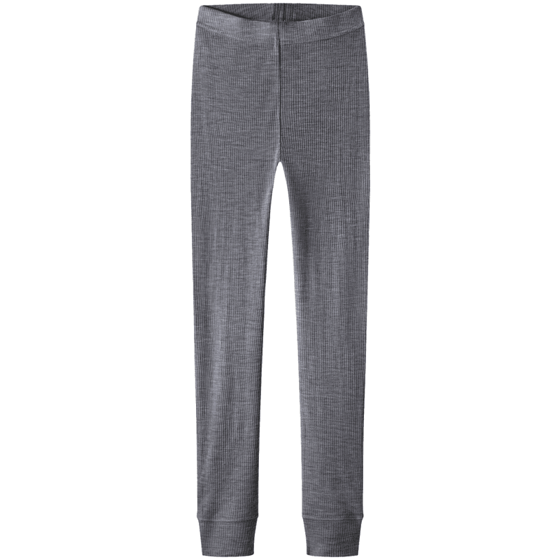 Name It Nknwax Rib leggings i ull til barn, Folkstone Gray
