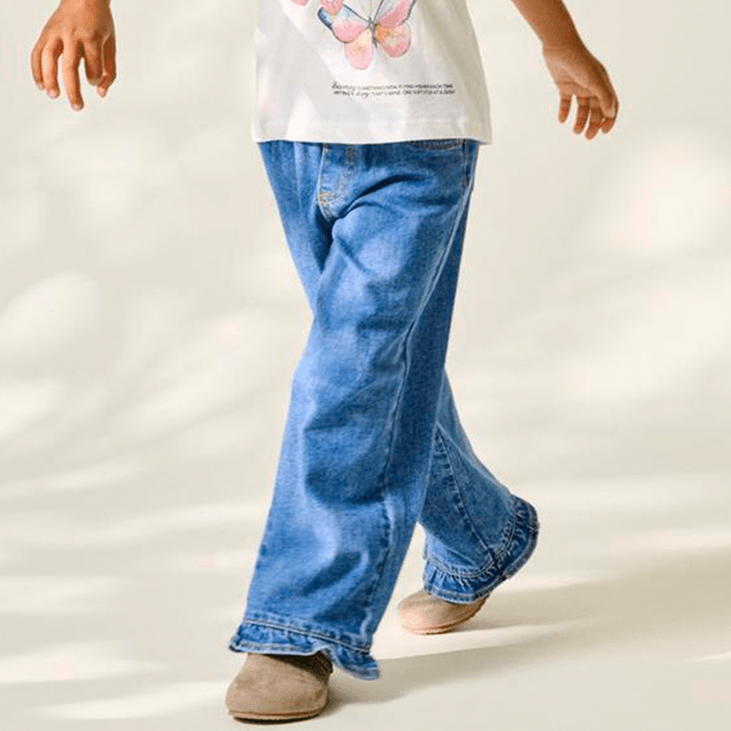 Hovedbilde Kids Only Kmgenna wide jeans til småbarn, Medium ...