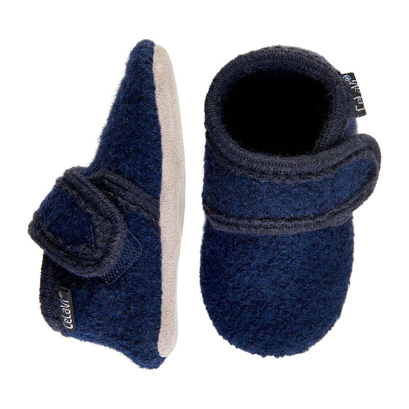 Celavi ulltøfler til baby, dark navy
