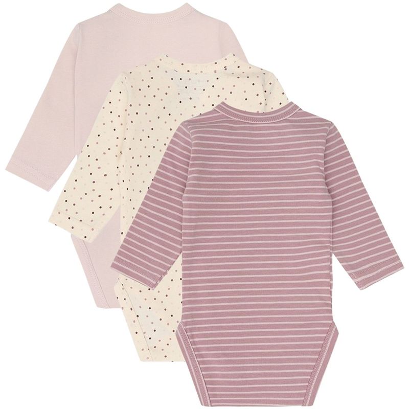 Hust and Claire Hcbase 3-pack body, Hushed Pink