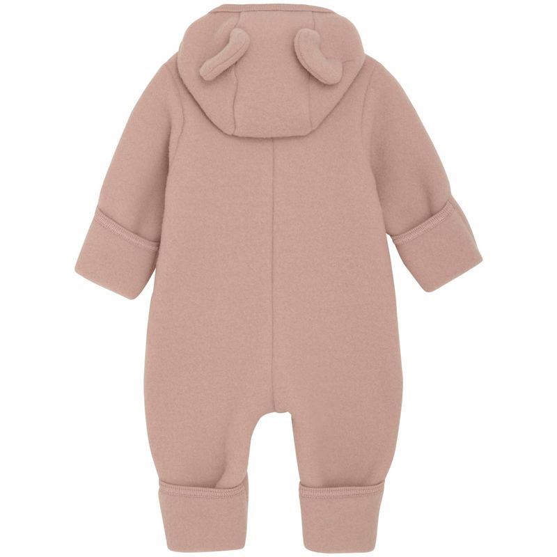  HUTTEliHUT Ullfleecedress med ører, Mahogany Rose