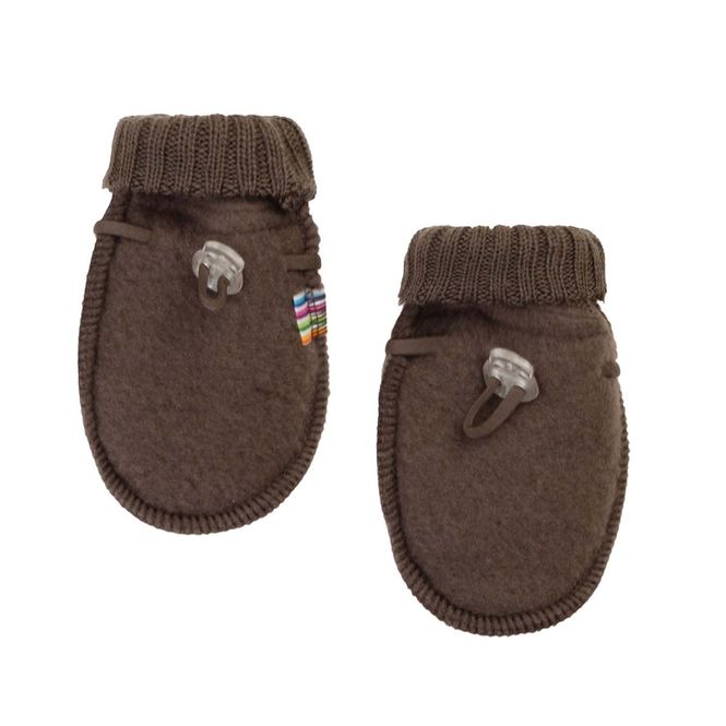 Hovedbilde Joha ullfleece votter til baby, Drk. brown