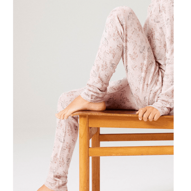 Hovedbilde Name It Nkfwang leggings i ull til barn, Violet ...